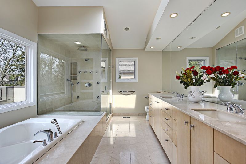 Contemporary Shower Area